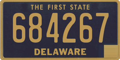 DE license plate 684267