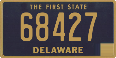 DE license plate 68427