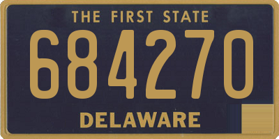 DE license plate 684270