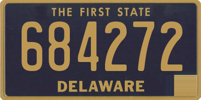 DE license plate 684272