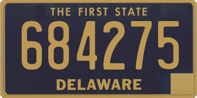 DE license plate 684275