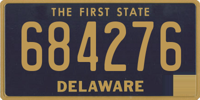 DE license plate 684276
