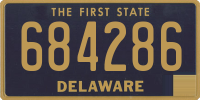 DE license plate 684286