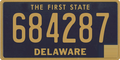DE license plate 684287