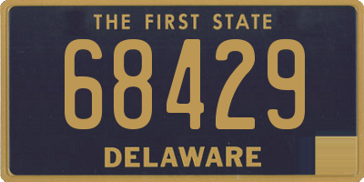 DE license plate 68429
