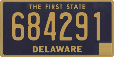 DE license plate 684291