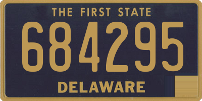 DE license plate 684295