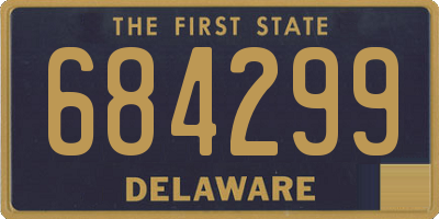 DE license plate 684299
