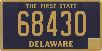 DE license plate 68430