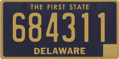 DE license plate 684311