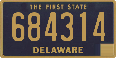 DE license plate 684314