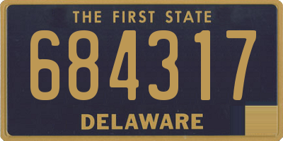 DE license plate 684317