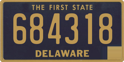 DE license plate 684318