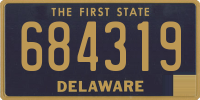 DE license plate 684319