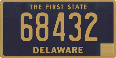 DE license plate 68432