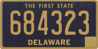DE license plate 684323