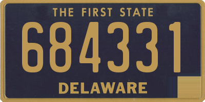 DE license plate 684331