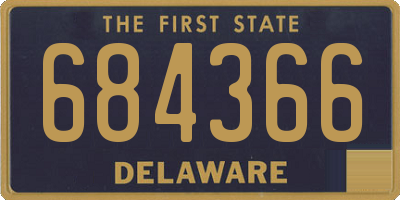 DE license plate 684366