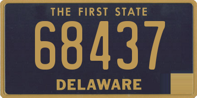DE license plate 68437