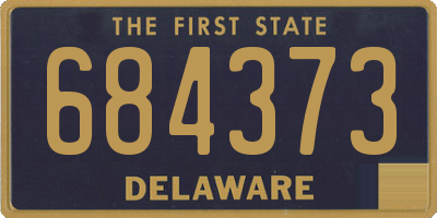 DE license plate 684373