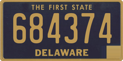 DE license plate 684374