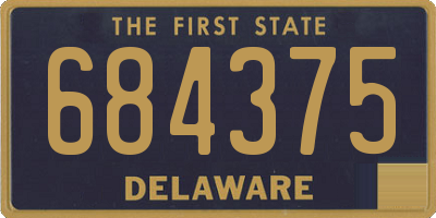 DE license plate 684375