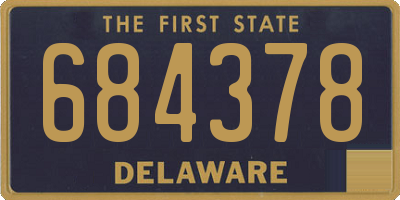 DE license plate 684378