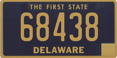 DE license plate 68438