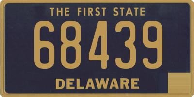 DE license plate 68439