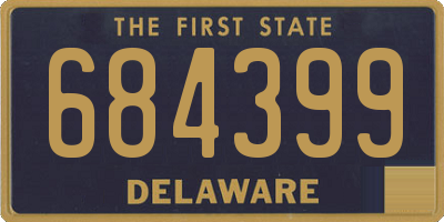 DE license plate 684399