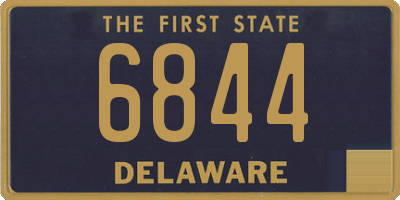 DE license plate 6844
