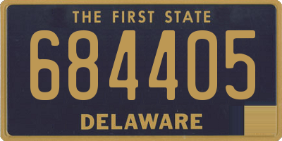 DE license plate 684405