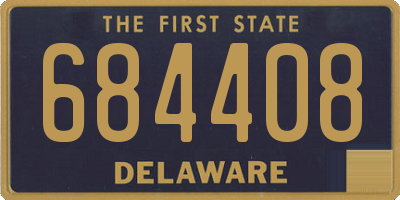 DE license plate 684408
