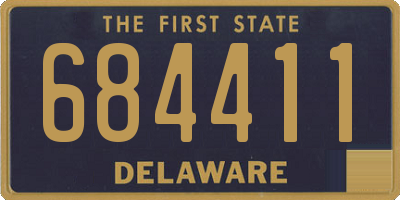 DE license plate 684411
