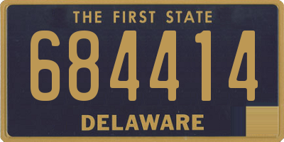DE license plate 684414