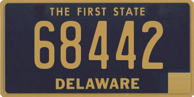 DE license plate 68442