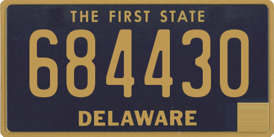 DE license plate 684430