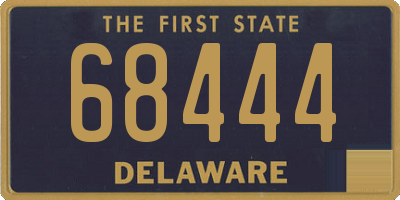 DE license plate 68444
