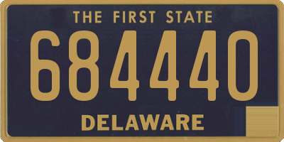 DE license plate 684440