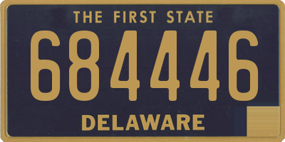 DE license plate 684446