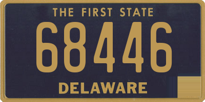 DE license plate 68446