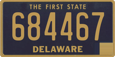 DE license plate 684467