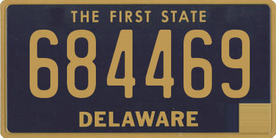 DE license plate 684469
