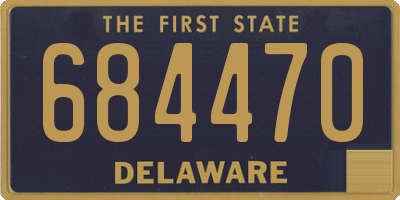 DE license plate 684470