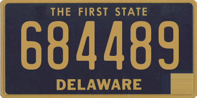 DE license plate 684489