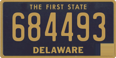 DE license plate 684493