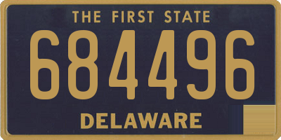 DE license plate 684496