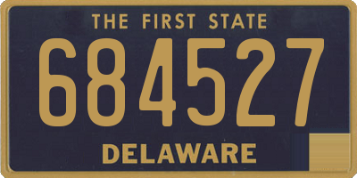 DE license plate 684527