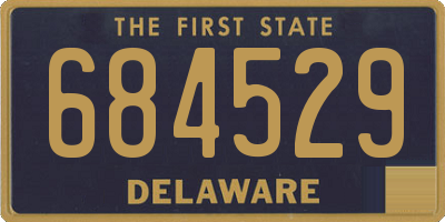 DE license plate 684529