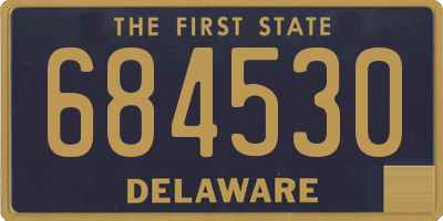 DE license plate 684530